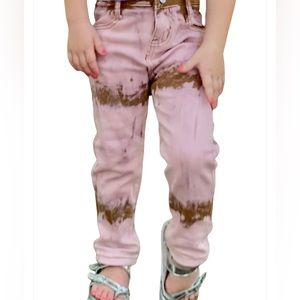 Infant Pink and Brown Tie Dye Jeans (6-9mo)